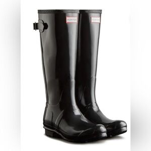 Hunter | Women's Original Back Adjustable Tall Gloss Rain Boots Size 10